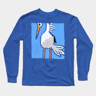 Stork Minimal - Bird ; Baby / Newborn Giftidea Long Sleeve T-Shirt